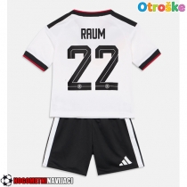 Otroške Nogometnih dresov Nemčija David Raum #22 Domači SP 2026 Kratki rokavi (+ hlače)
